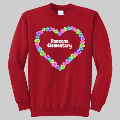 Adult Crewneck - Spring - Candy Hearts Thumbnail