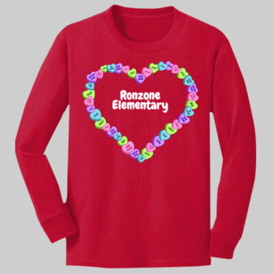 Youth Long Sleeve Shirt - Spring - Candy Hearts Thumbnail