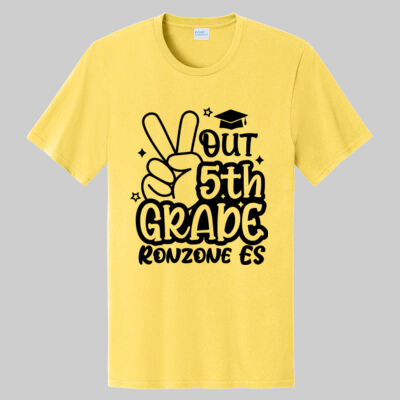 Adult T-Shirt - Peace Out - 5th Grade Thumbnail